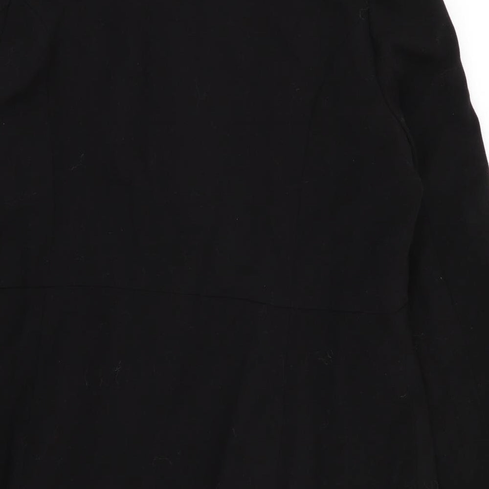 Asda George Womens Black   Overcoat Coat Size 18