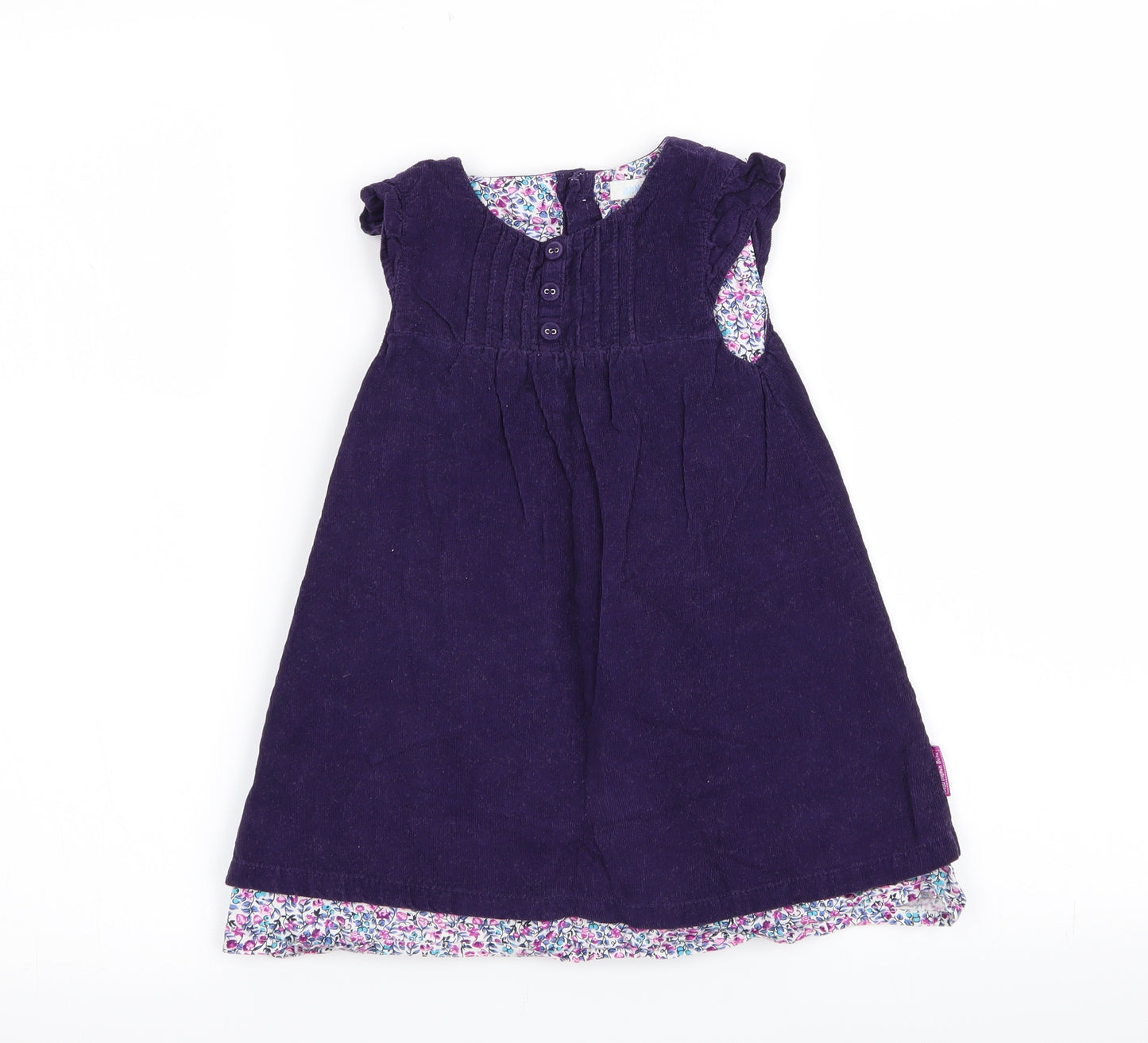 JoJo Maman Bébé Girls Purple   Fit & Flare  Size 18-24 Months
