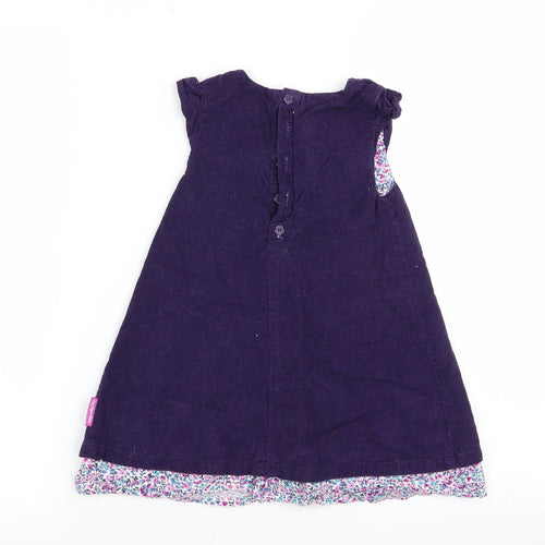 JoJo Maman Bébé Girls Purple   Fit & Flare  Size 18-24 Months