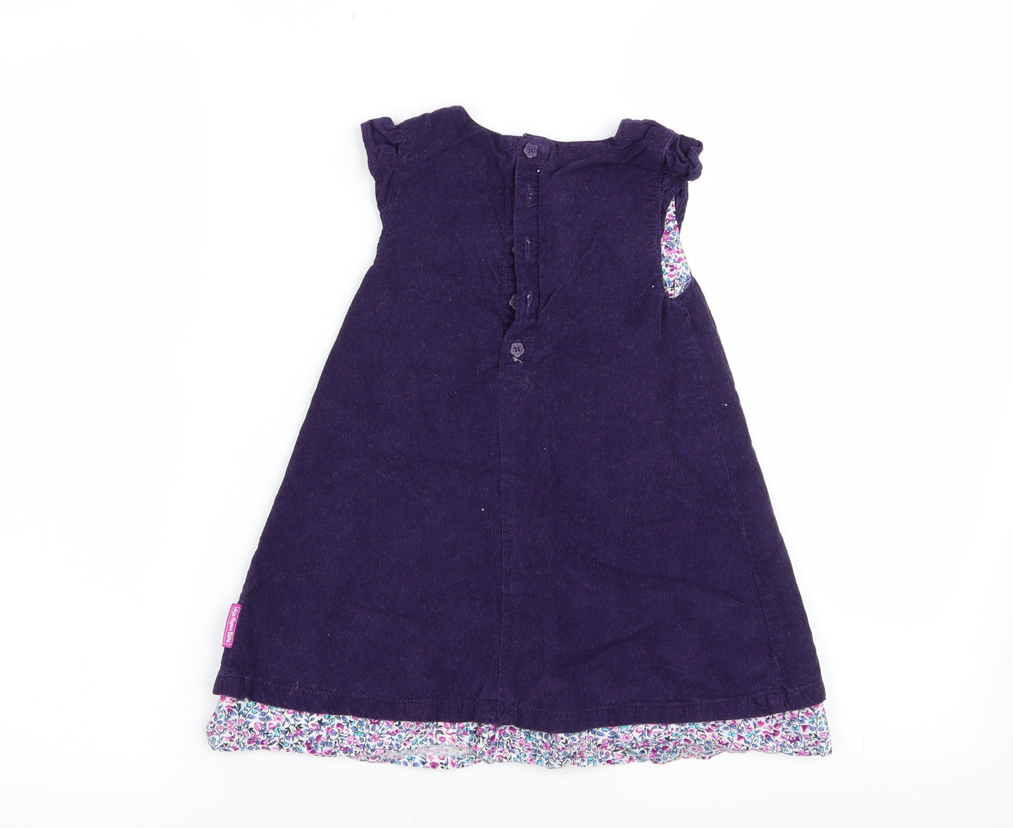 JoJo Maman Bébé Girls Purple   Fit & Flare  Size 18-24 Months