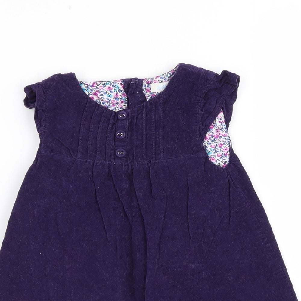 JoJo Maman Bébé Girls Purple   Fit & Flare  Size 18-24 Months