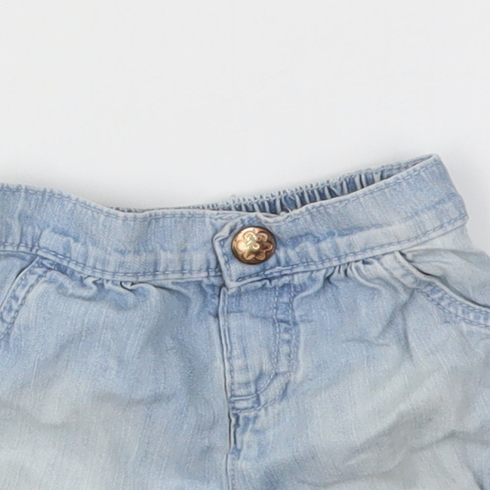 George Girls Blue   Capri Jeans Size 6-9 Months