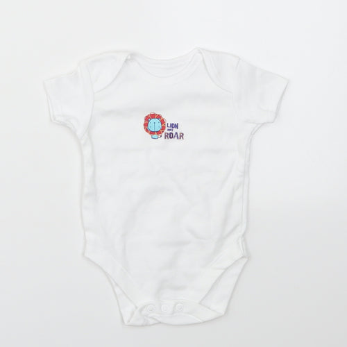 George Baby Multicoloured Animal Print  Babygrow One-Piece Size 0-3 Months