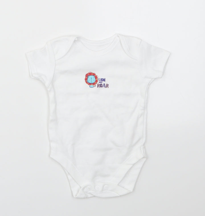 George Baby Multicoloured Animal Print  Babygrow One-Piece Size 0-3 Months