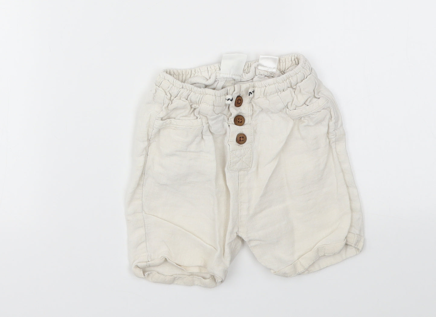 Zara Boys Ivory   Capri Trousers Size 18-24 Months