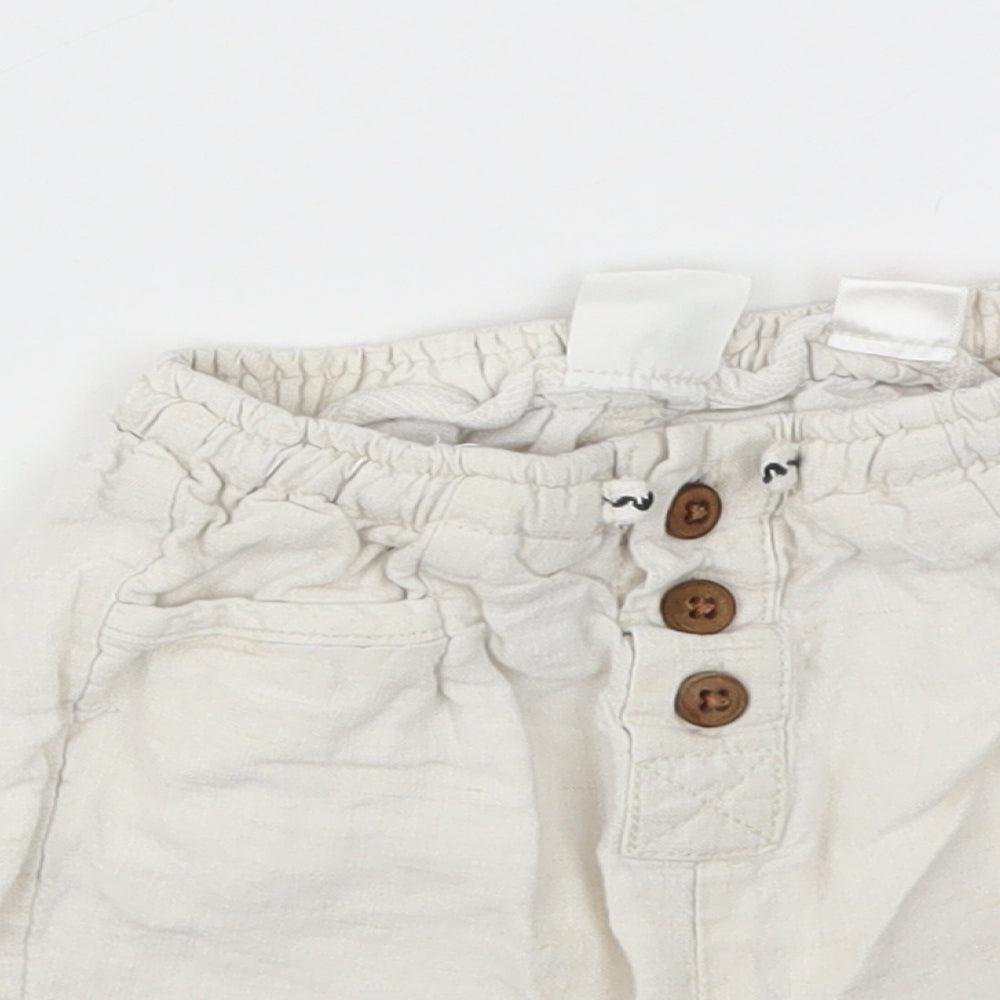 Zara Boys Ivory   Capri Trousers Size 18-24 Months