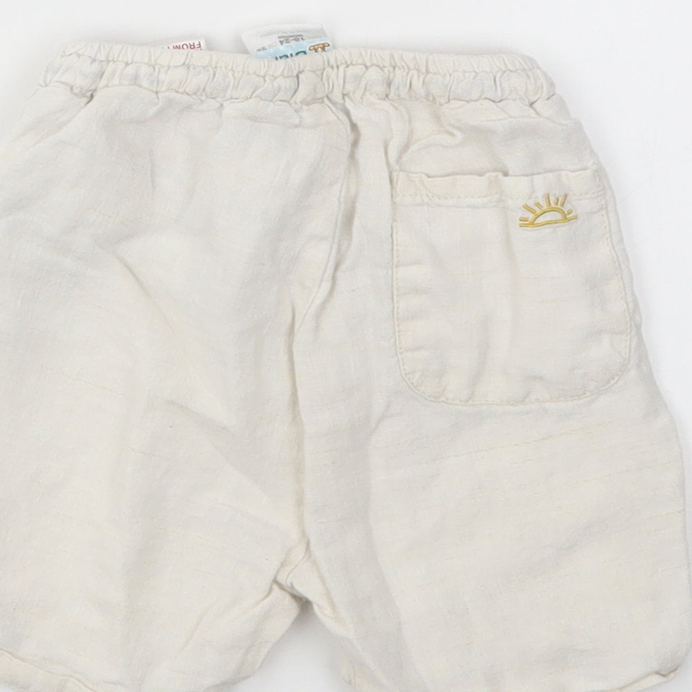 Zara Boys Ivory   Capri Trousers Size 18-24 Months