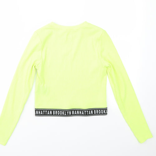 H&M Girls Yellow   Basic T-Shirt Size 11-12 Years
