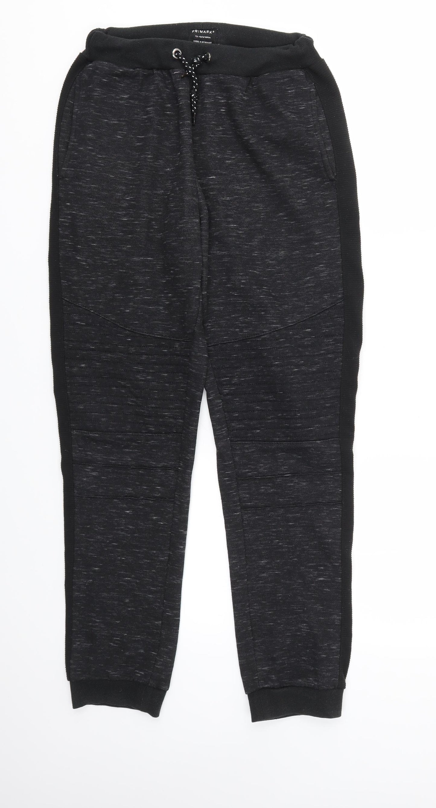 Primark Boys Black   Jogger Trousers Size 13-14 Years