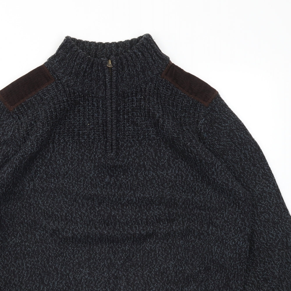 D555 Mens Blue   Pullover Sweatshirt Size M