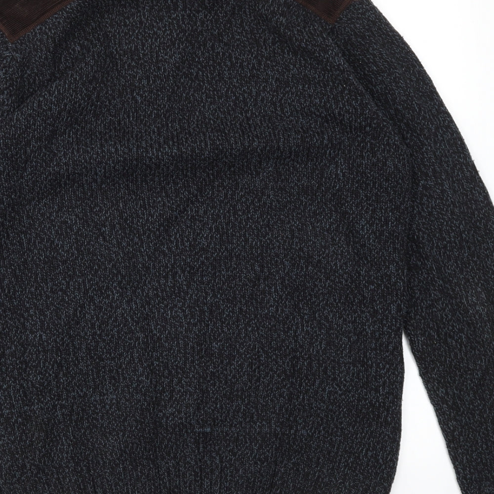 D555 Mens Blue   Pullover Sweatshirt Size M