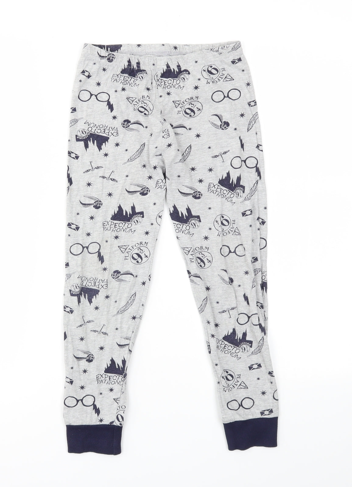 Primark Boys Grey Geometric  Jogger Trousers Size 6-7 Years