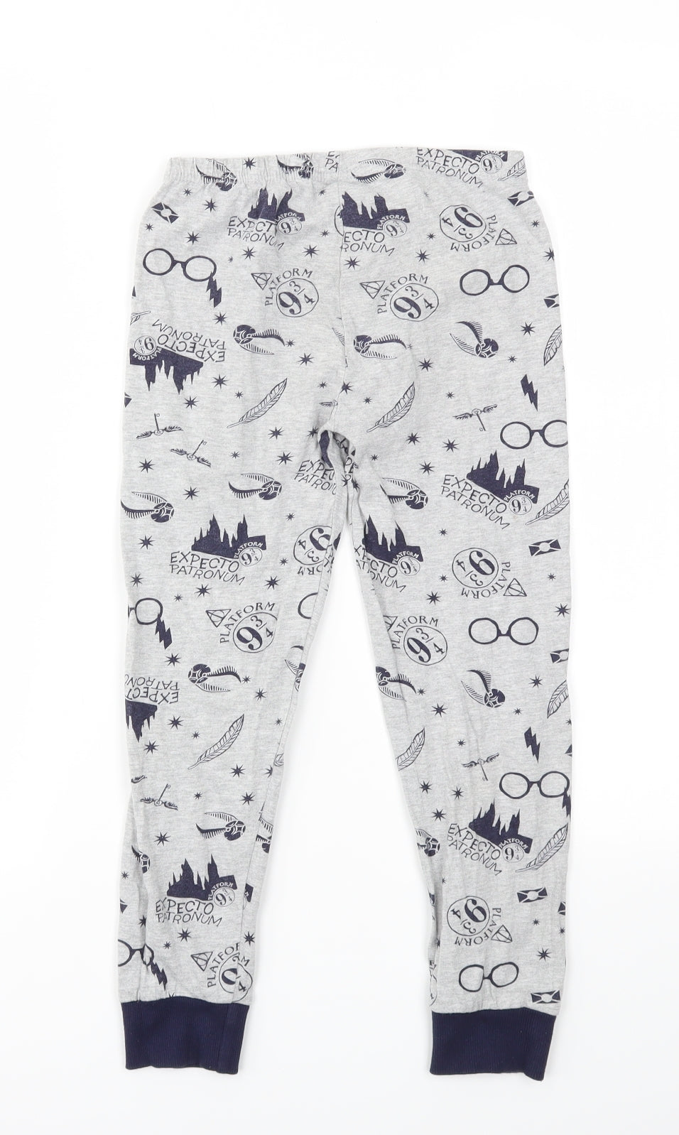 Primark Boys Grey Geometric  Jogger Trousers Size 6-7 Years