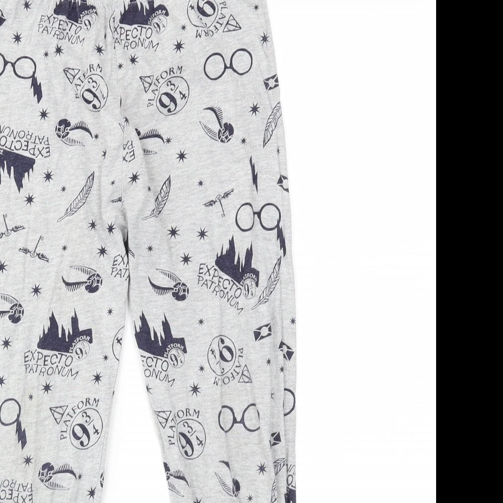 Primark Boys Grey Geometric  Jogger Trousers Size 6-7 Years