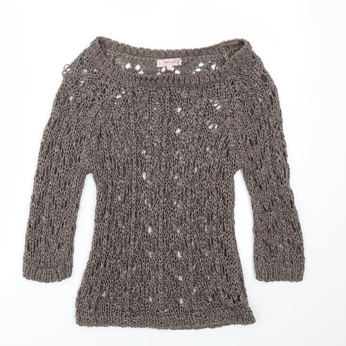M&S Womens Brown   Pullover Jumper Size S
