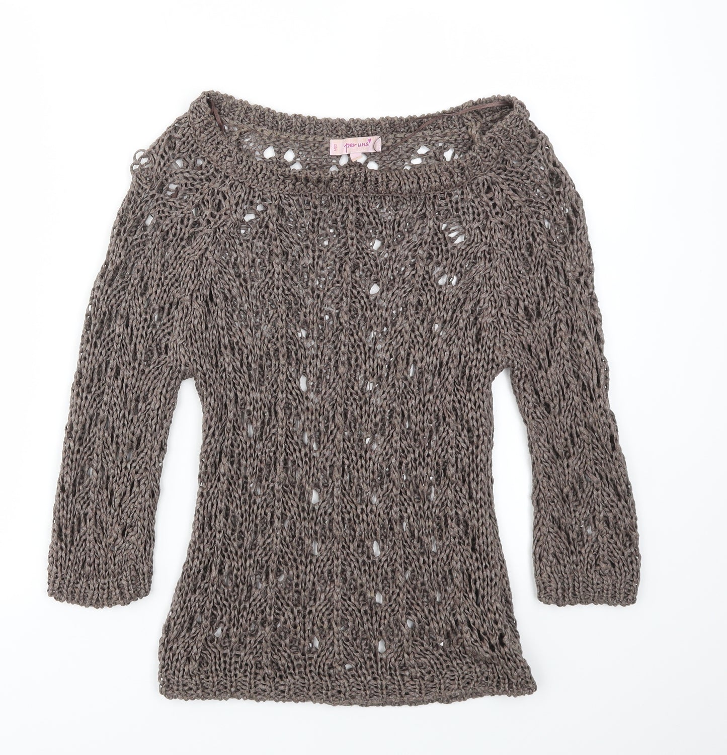 M&S Womens Brown   Pullover Jumper Size S