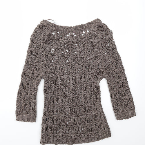 M&S Womens Brown   Pullover Jumper Size S