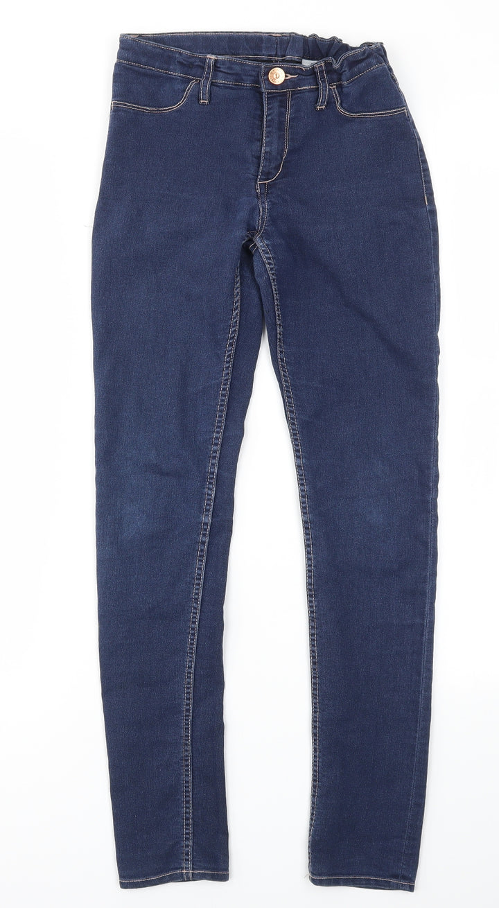 Preworn Girls Blue   Straight Jeans Size 10-11 Years