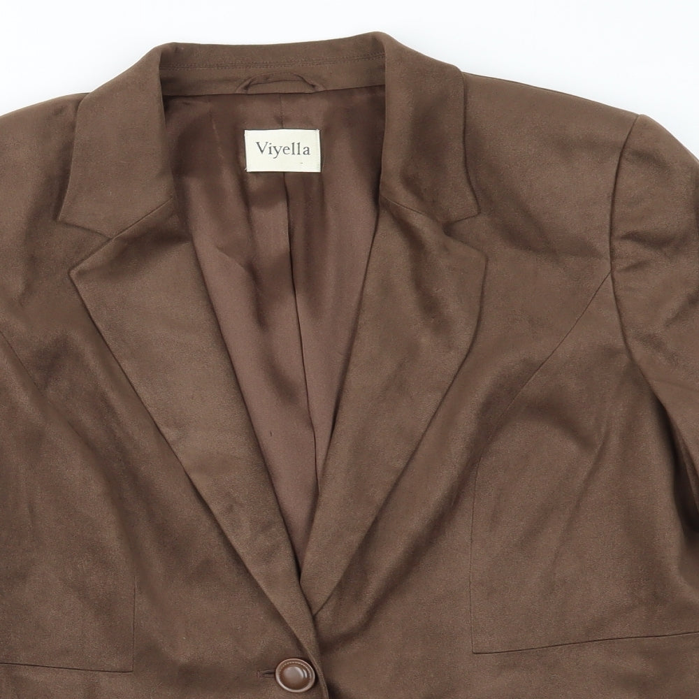 Viyella Womens Brown   Jacket Blazer Size 14