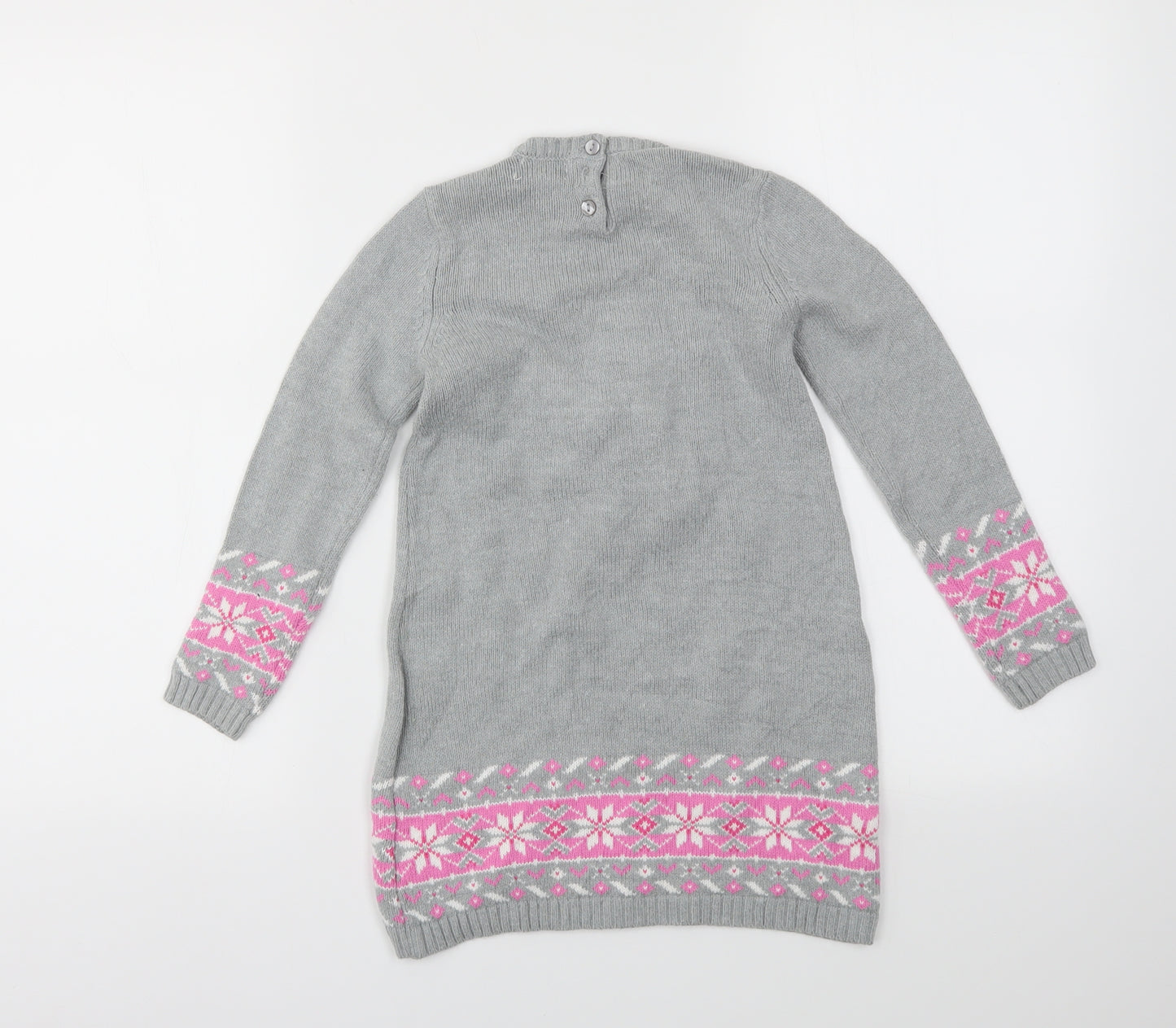 Bapster Girls Grey   Jumper Dress  Size 2 Years
