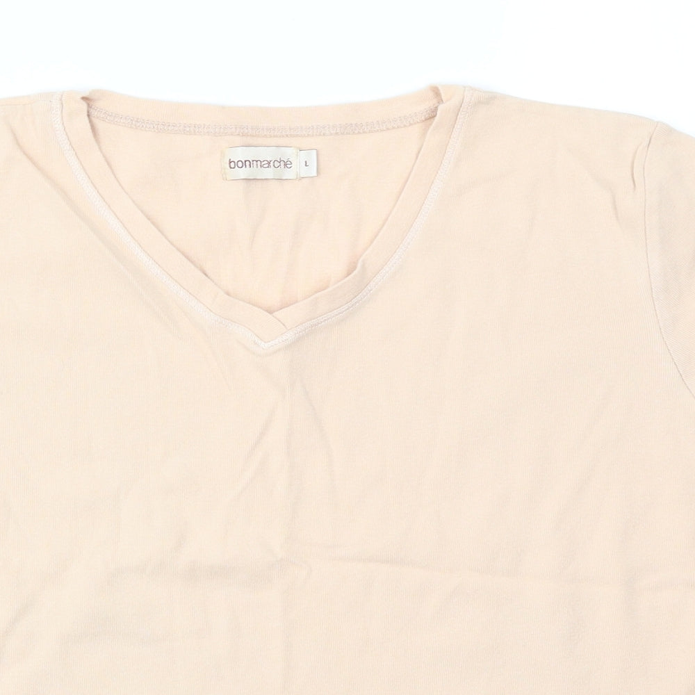 Bonmarché Womens Pink   Basic T-Shirt Size L