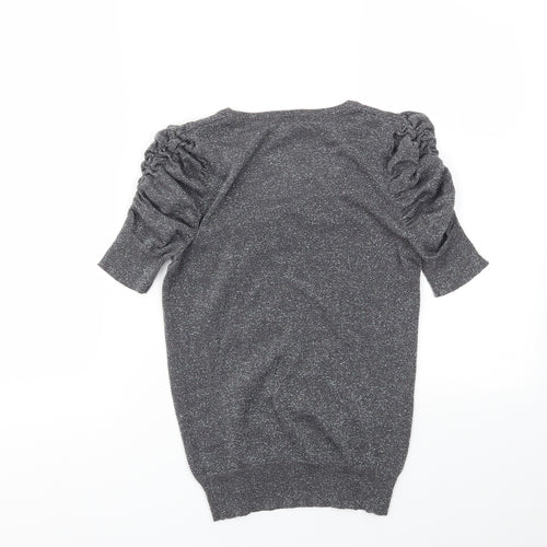 Topshop Womens Grey   Basic T-Shirt Size 8