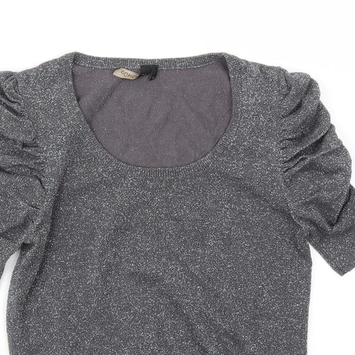Topshop Womens Grey   Basic T-Shirt Size 8