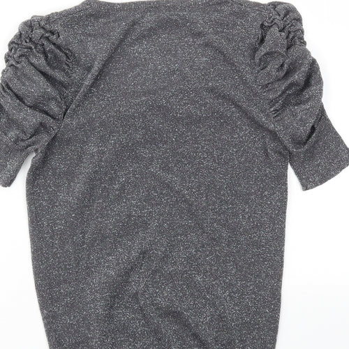 Topshop Womens Grey   Basic T-Shirt Size 8