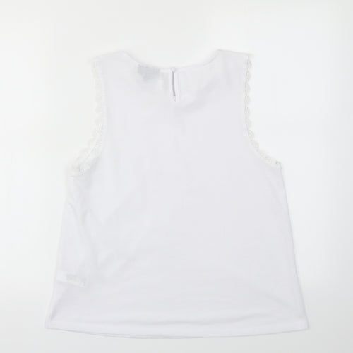 Topshop Womens White   Basic T-Shirt Size 12