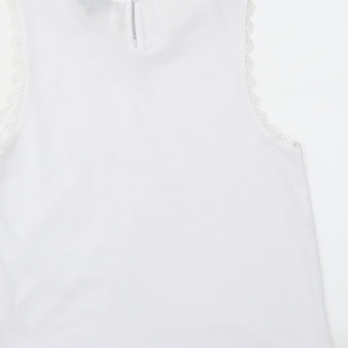 Topshop Womens White   Basic T-Shirt Size 12