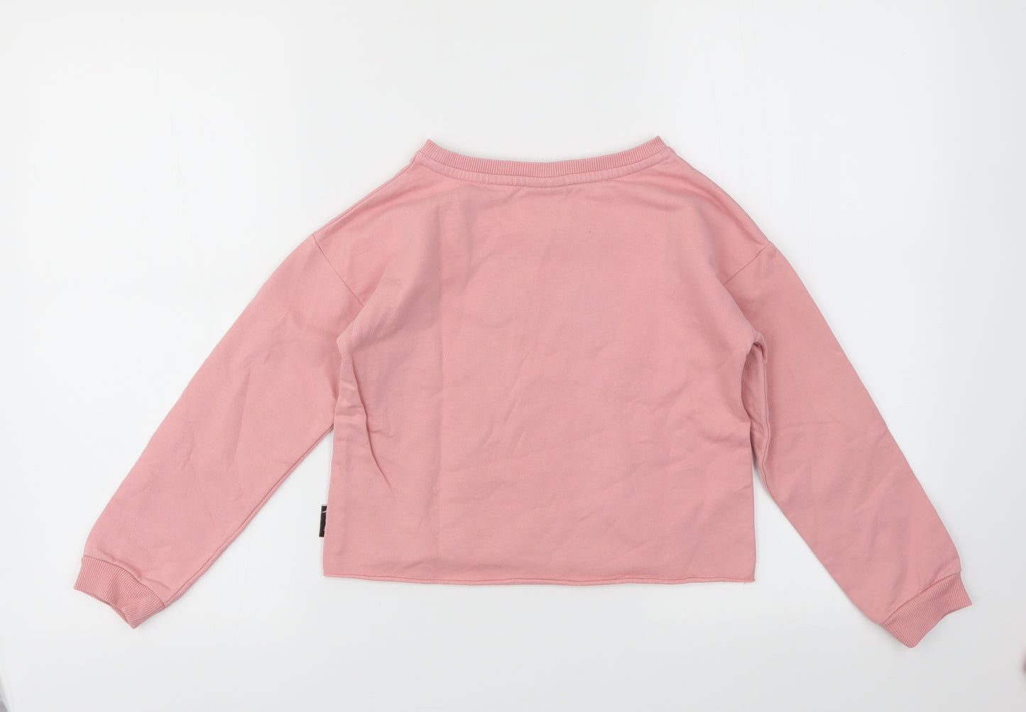 TU Girls Pink Animal Print  Pullover Jumper Size 10 Years