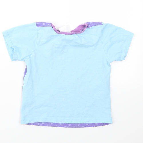 Nickelodeon Girls Multicoloured Animal Print  Basic T-Shirt Size 3-4 Years