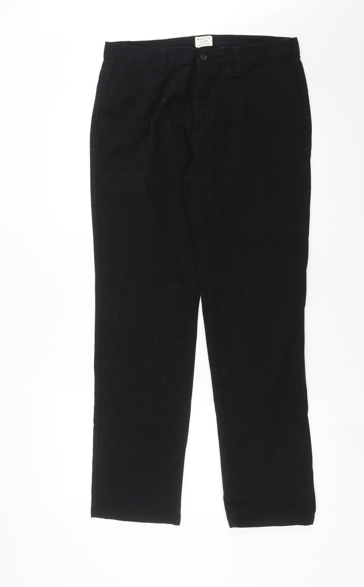 Primark Mens Black  Denim Straight Jeans Size 34 in L31 in