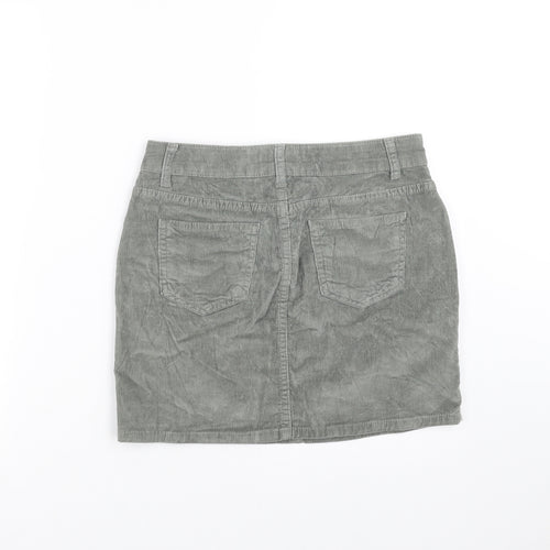 Bradford Womens Green  Corduroy Mini Skirt Size 8