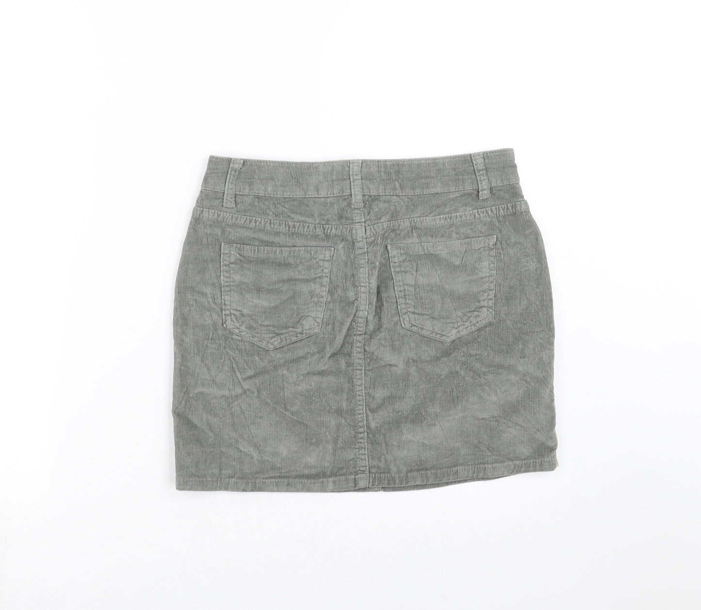 Bradford Womens Green  Corduroy Mini Skirt Size 8