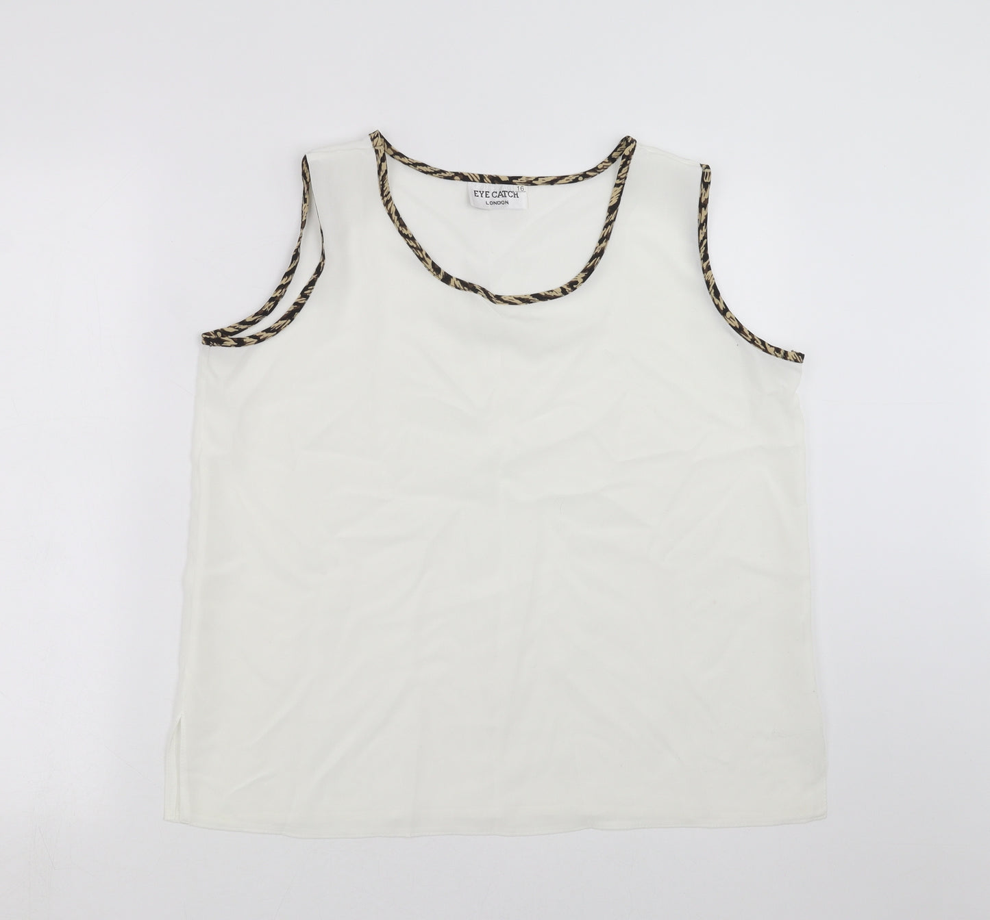 Eye Catch Womens White   Basic Blouse Size 16