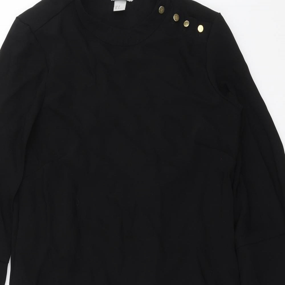 H&M Womens Black   Shift  Size 10