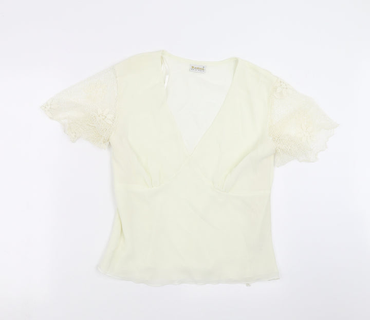 Roman Originals Womens Ivory Basic Blouse Size 16