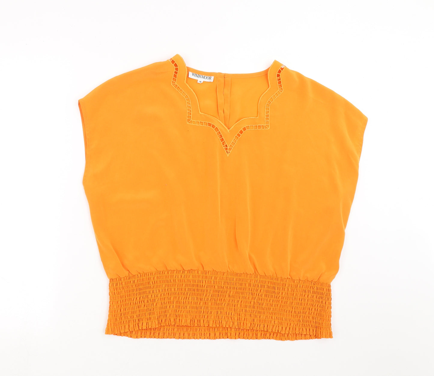 Windsmoor Womens Orange   Basic Blouse Size 16