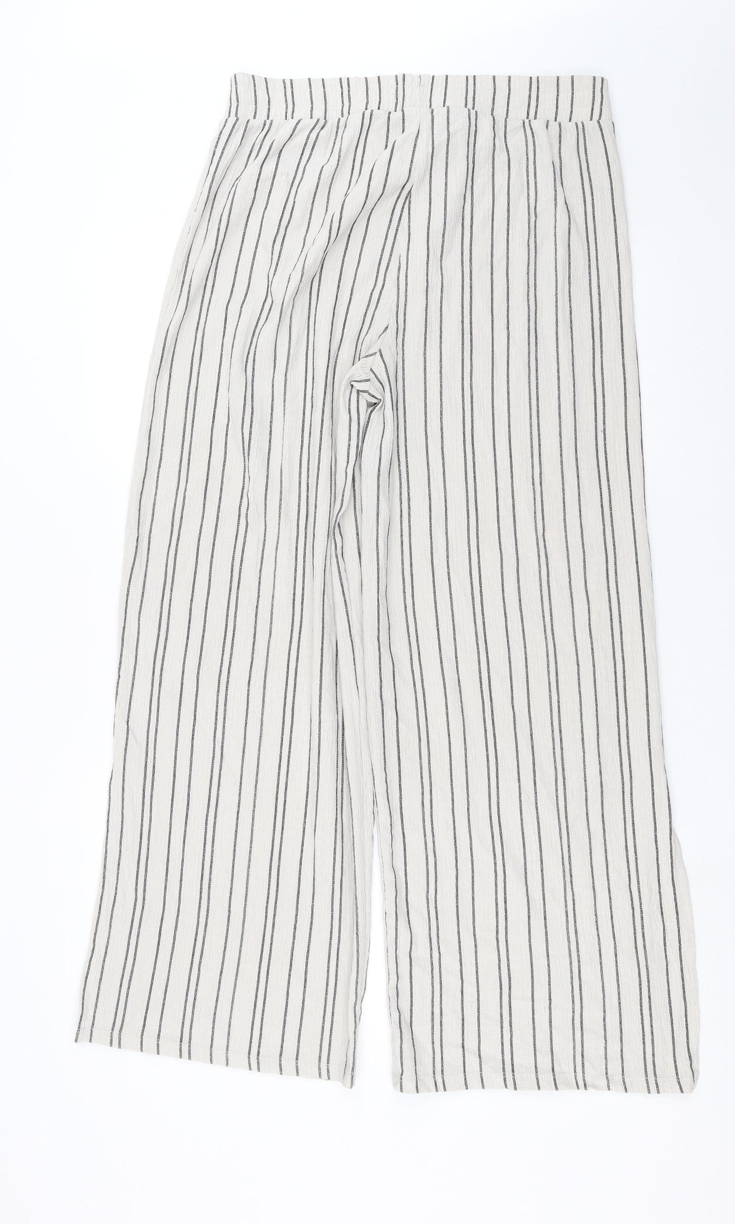 George Womens Beige Striped  Trousers  Size 16 L29 in