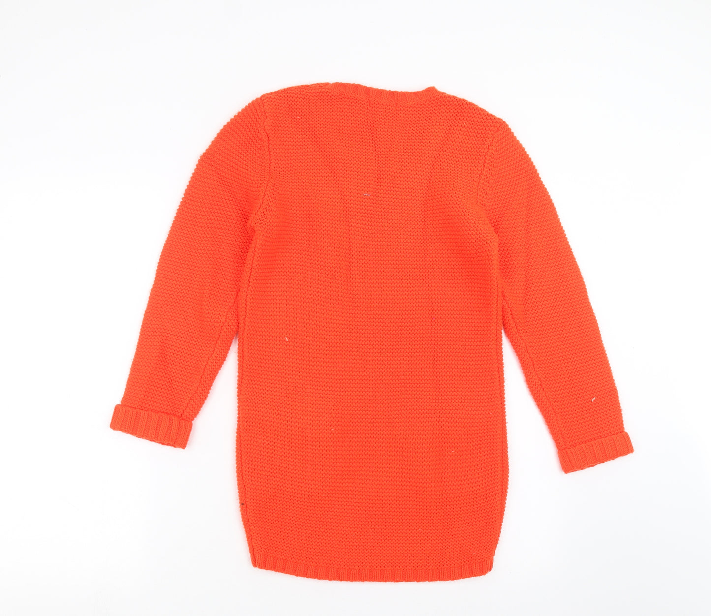 Blue Zoo Girls Orange  Knit Jumper Dress  Size 13-14 Years