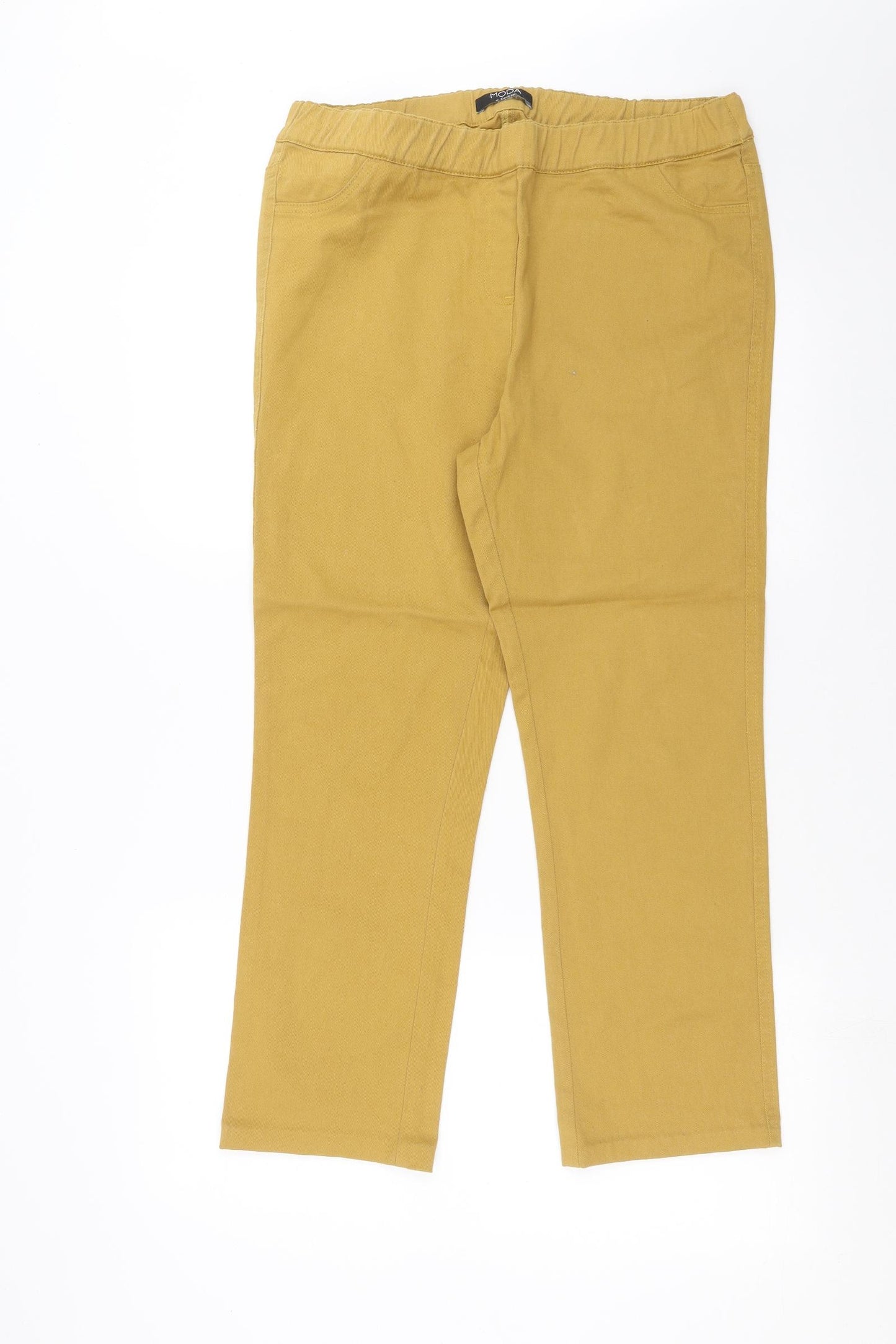 George Womens Yellow  Denim Jegging Jeans Size 16 L25 in