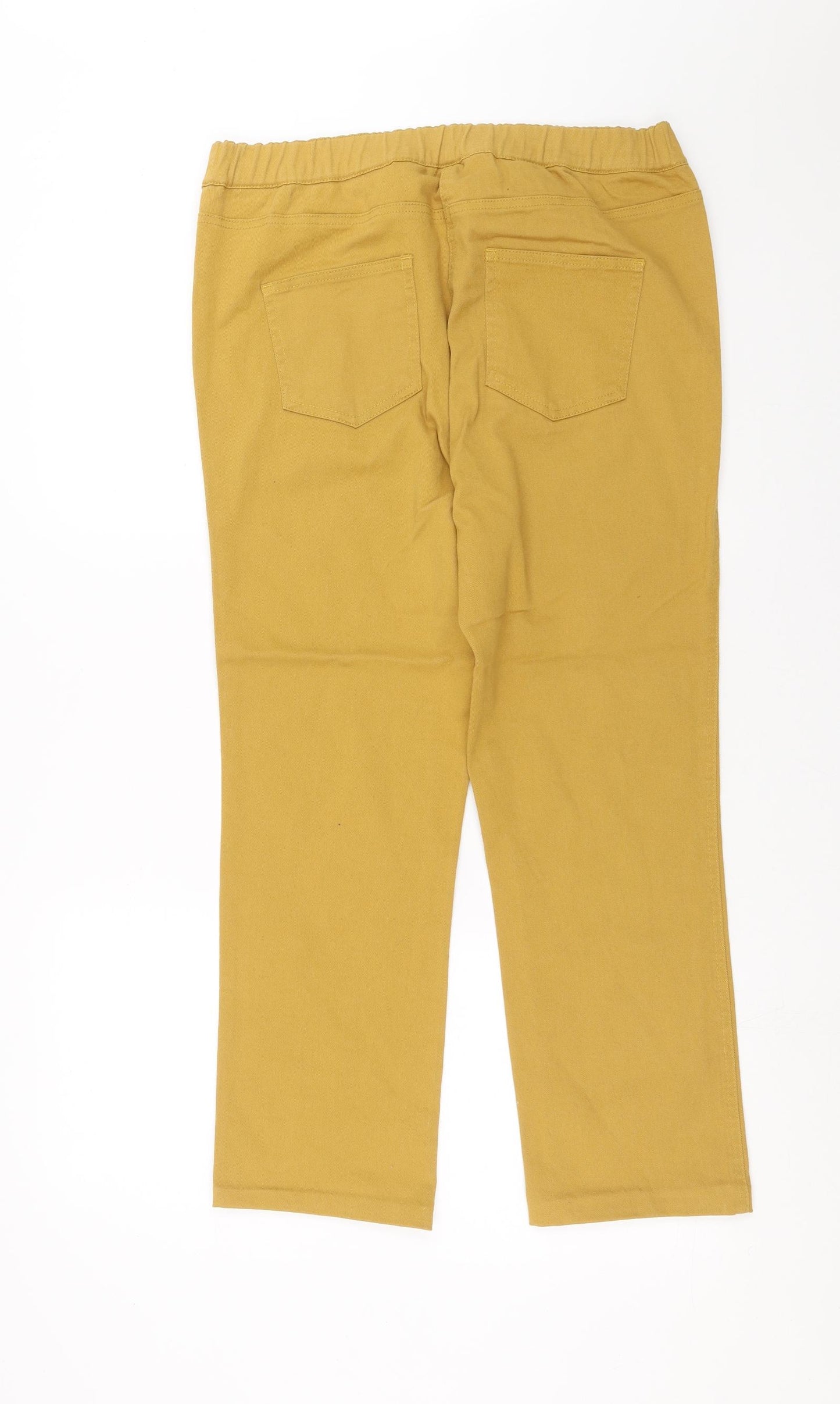 George Womens Yellow  Denim Jegging Jeans Size 16 L25 in