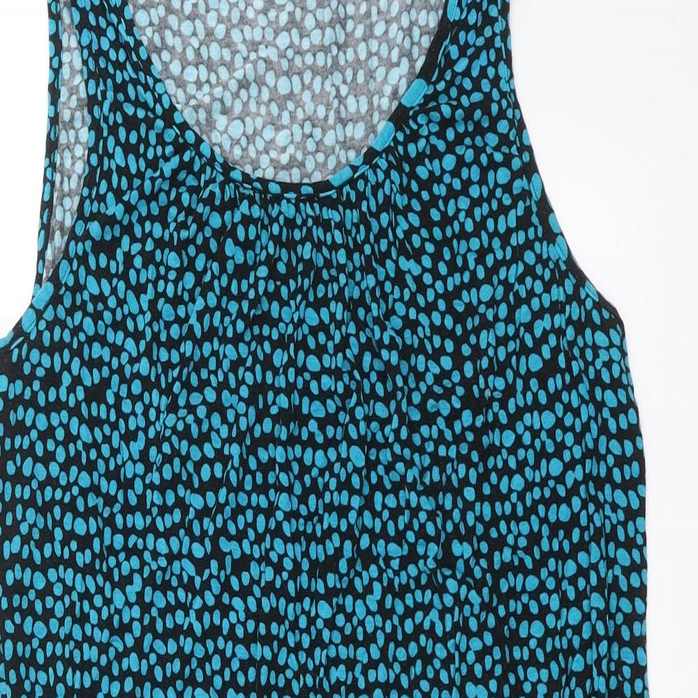 George Womens Blue Geometric  Tank Dress  Size 16