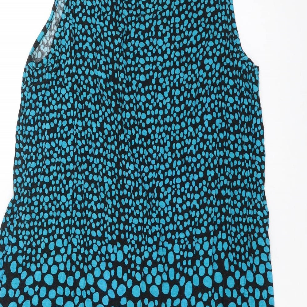 George Womens Blue Geometric  Tank Dress  Size 16