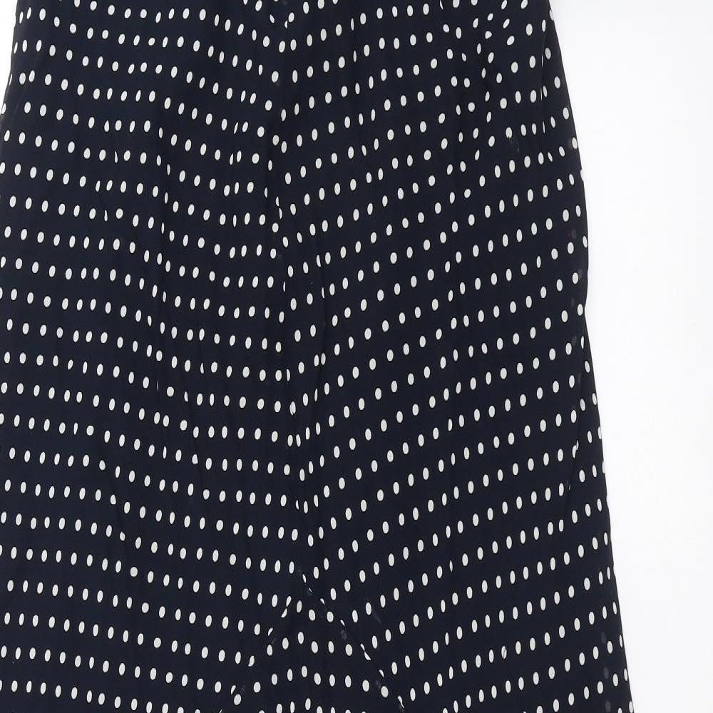 Marks and Spencer Womens Blue Polka Dot  Maxi Skirt Size 16