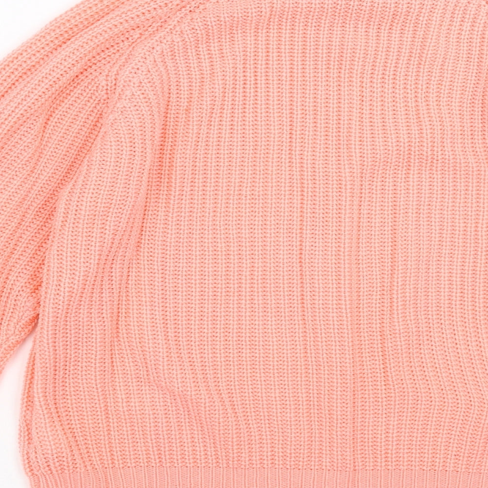 Ethel Austin Womens Pink  Knit Pullover Jumper Size 10