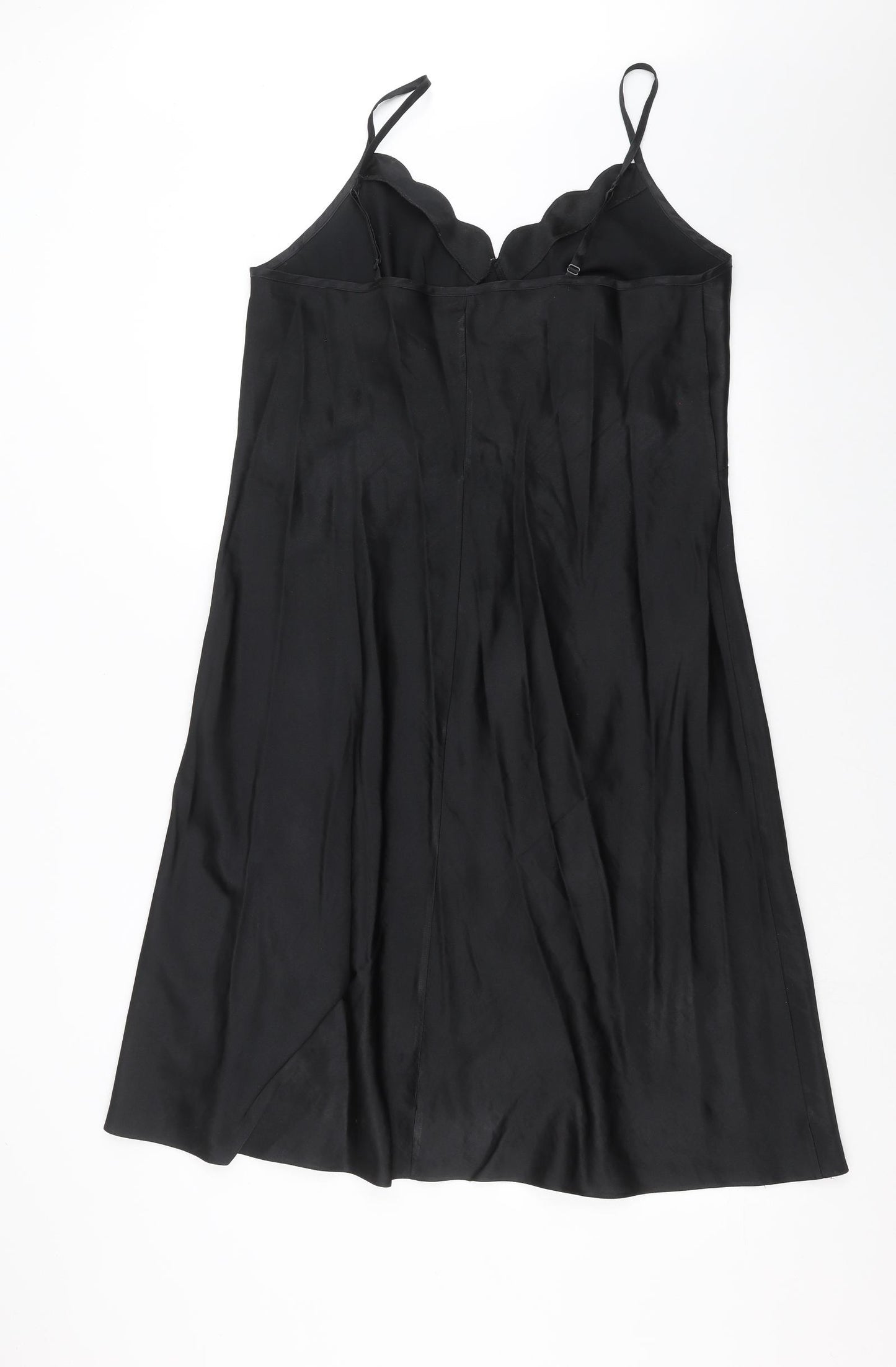 Marks and Spencer Womens Black Solid  Cami Gown Size 18