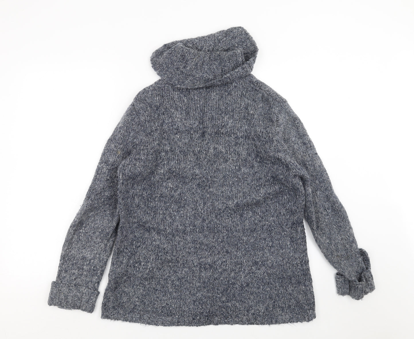 Laura D Womens Blue  Knit Pullover Jumper Size L