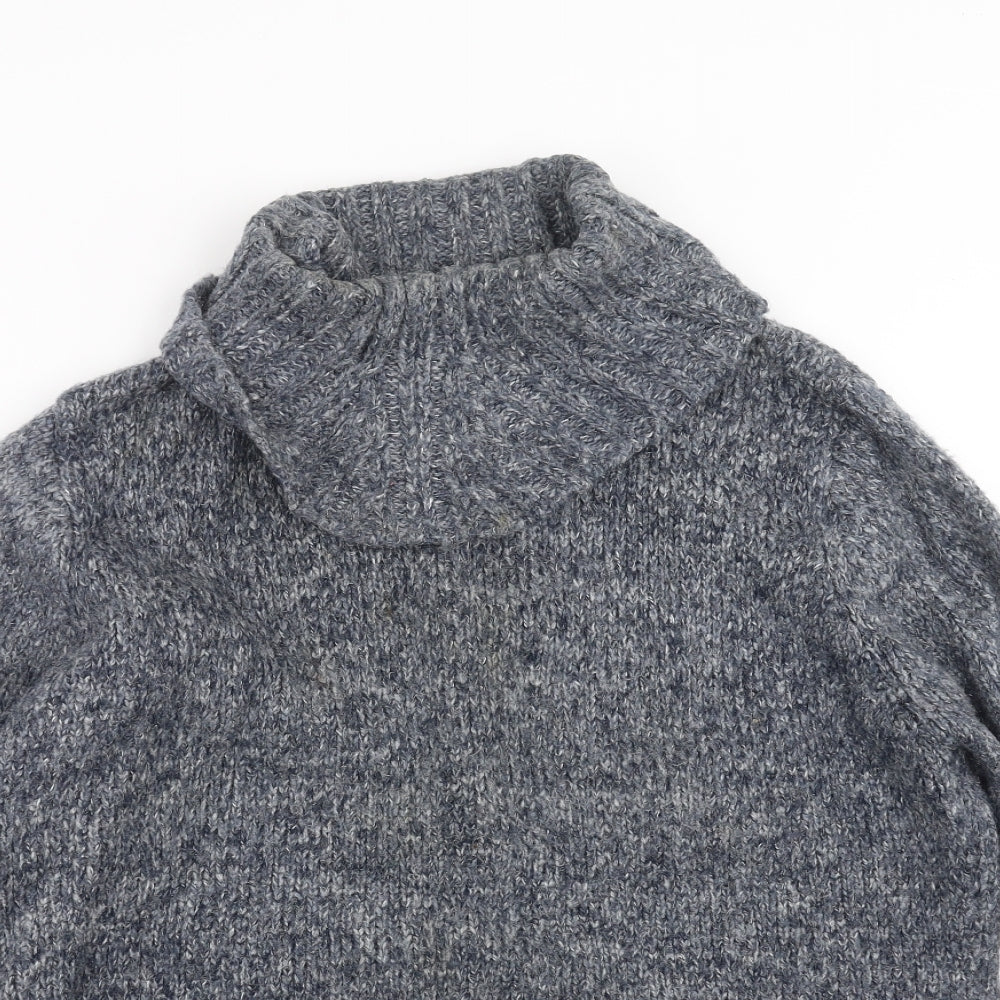 Laura D Womens Blue  Knit Pullover Jumper Size L